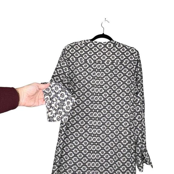 Tory Burch Womens Silk Ballet Crystals Abstract Shift Dress Multi-Color Medium - Picture 8 of 14